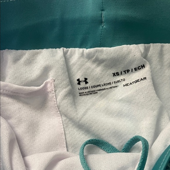 Under Armour Aqua Speckled Athletic Shorts - Picture 3 of 5